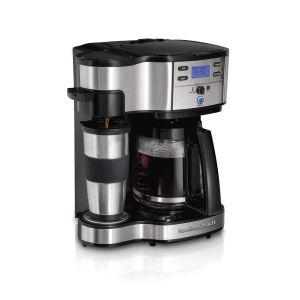 Hamilton Beach® 2-Way Coffeemaker w/12-Cup Carafe & Single Pod Brewing 2 Hamilton Beach® 2-Way Coffeemaker w/12-Cup Carafe & Single Pod Brewing 2