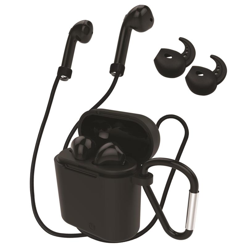 Supersonic® True Wireless Bluetooth® Earbuds w/Charging Case (Black) 1 Supersonic® True Wireless Bluetooth® Earbuds w/Charging Case (Black) 1