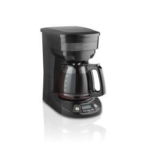 Hamilton Beach Programmable Coffee Maker, 12 Cup Capacity, Black Stainless Steel Accents, 46293 2 Hamilton Beach Programmable Coffee Maker, 12 Cup Capacity, Black Stainless Steel Accents, 46293 2
