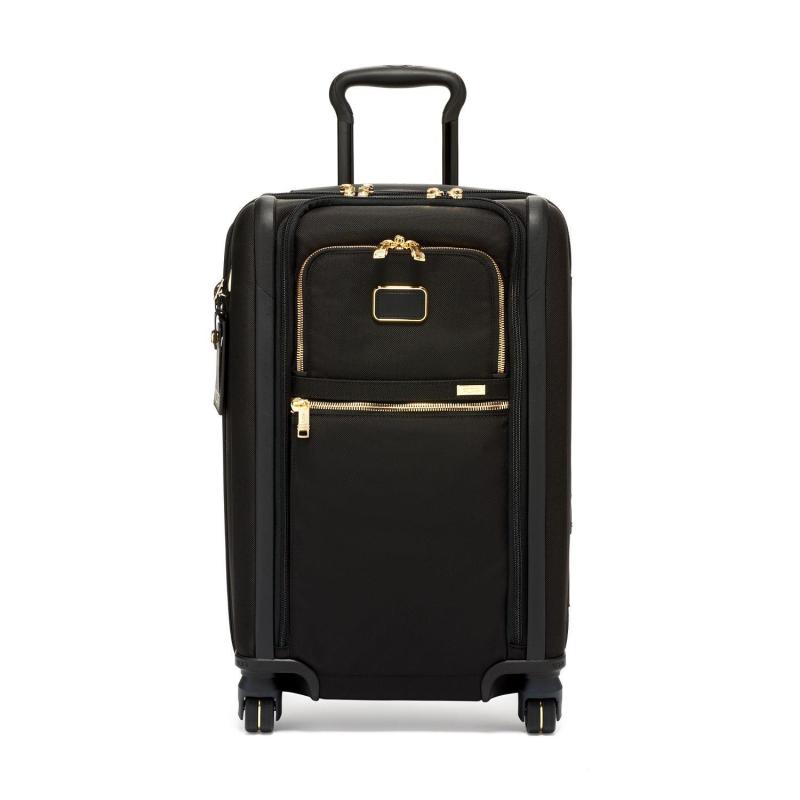 Tumi Alpha International Dual Access 4 Wheeled Carry-On Luggage - Black/Gold 2 Tumi Alpha International Dual Access 4 Wheeled Carry-On Luggage - Black/Gold 2