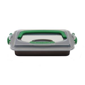 BergHoff Perfect Slice Covered Cake Pan W/ Tool 9"X13" 2 BergHoff Perfect Slice Covered Cake Pan W/ Tool 9"X13" 2