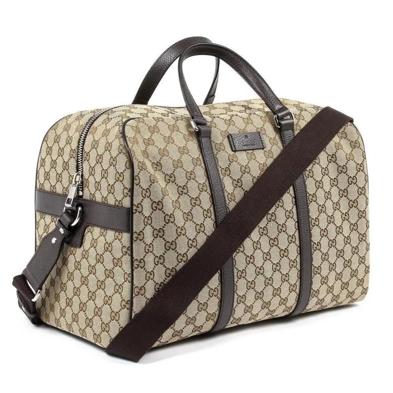 Gucci Gg Guccissima Lg Canvas Duffle Weekender Bag 2 Gucci Gg Guccissima Lg Canvas Duffle Weekender Bag 2