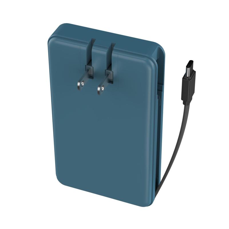 myCharge Amp Prong Plus Portable Charger W/ Built-In Usb-C Cable & Wall Plug 2 myCharge Amp Prong Plus Portable Charger W/ Built-In Usb-C Cable & Wall Plug 2