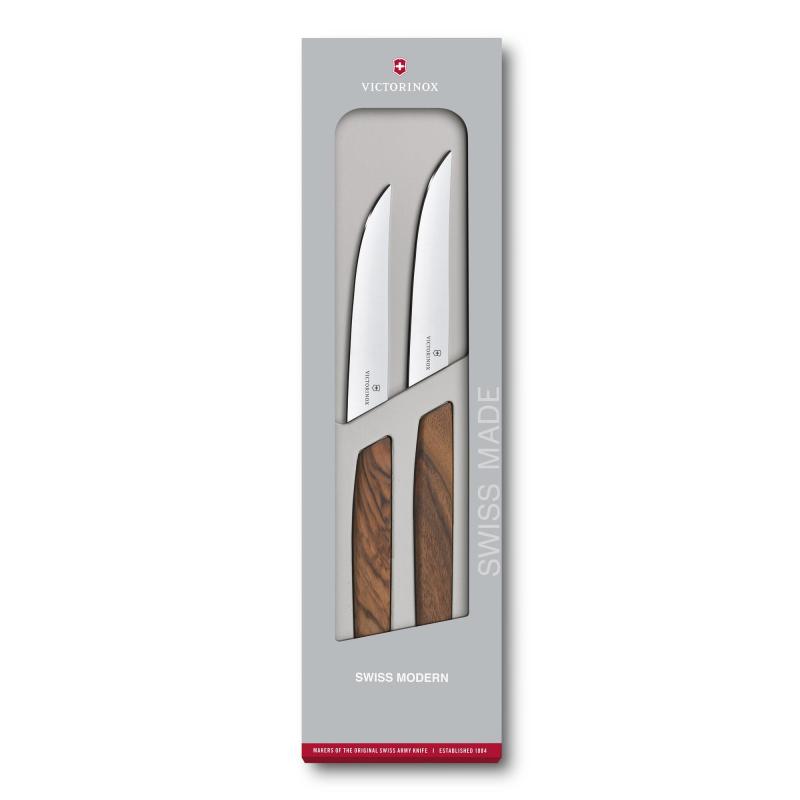 Victorinox Swiss Army Corporate Gifts Swiss Modern Swiss Modern Steak Knife Set, Straight Edge 2 Victorinox Swiss Army Corporate Gifts Swiss Modern Swiss Modern Steak Knife Set, Straight Edge 2