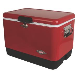 Newell Brands Distribution LLC Coleman 54-Quart Red Steel Chest Cooler 2 Newell Brands Distribution LLC Coleman 54-Quart Red Steel Chest Cooler 2