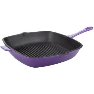 BergHoff Neo 11" Cast Iron Square Grill Pan, Purple 2 BergHoff Neo 11" Cast Iron Square Grill Pan, Purple 2