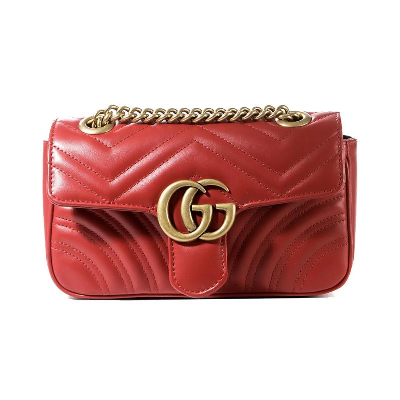 Gucci Gg Marmont Matelassé Red Mini Bag 2 Gucci Gg Marmont Matelassé Red Mini Bag 2