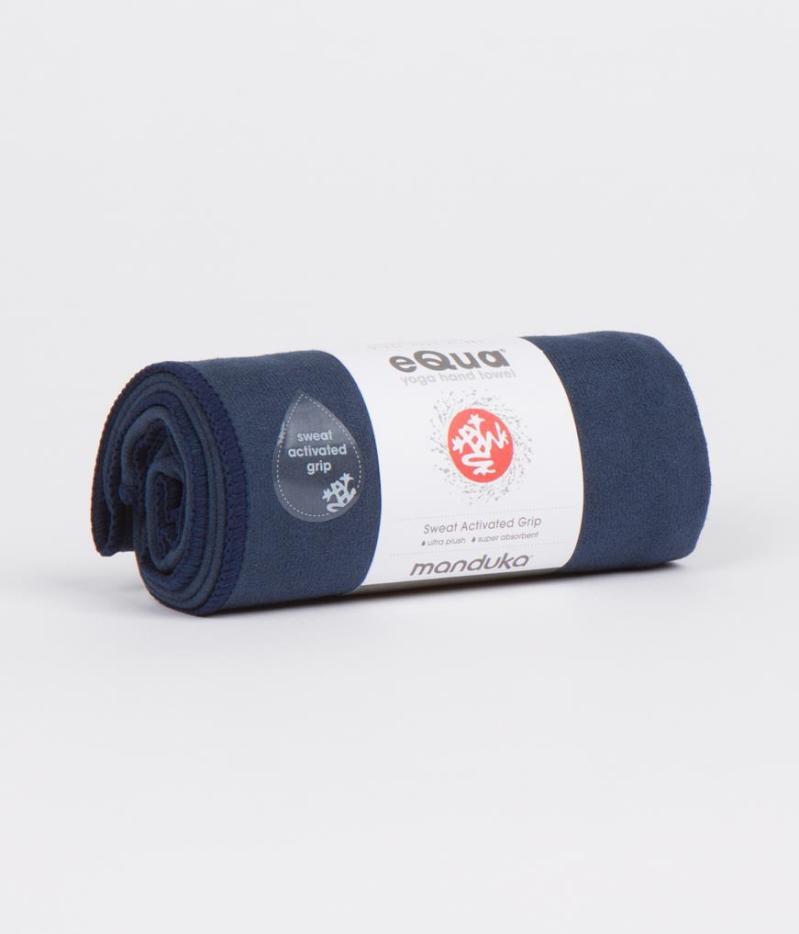 Manduka Equa Yoga Hand Towel - Midnight Black 2 Manduka Equa Yoga Hand Towel - Midnight Black 2