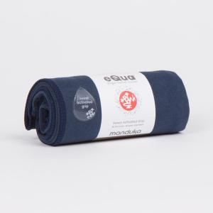 Manduka Equa Yoga Hand Towel - Midnight Black 2 Manduka Equa Yoga Hand Towel - Midnight Black 2