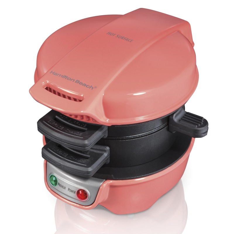 Hamilton Beach Breakfast Sandwich Maker - Coral 2 Hamilton Beach Breakfast Sandwich Maker - Coral 2