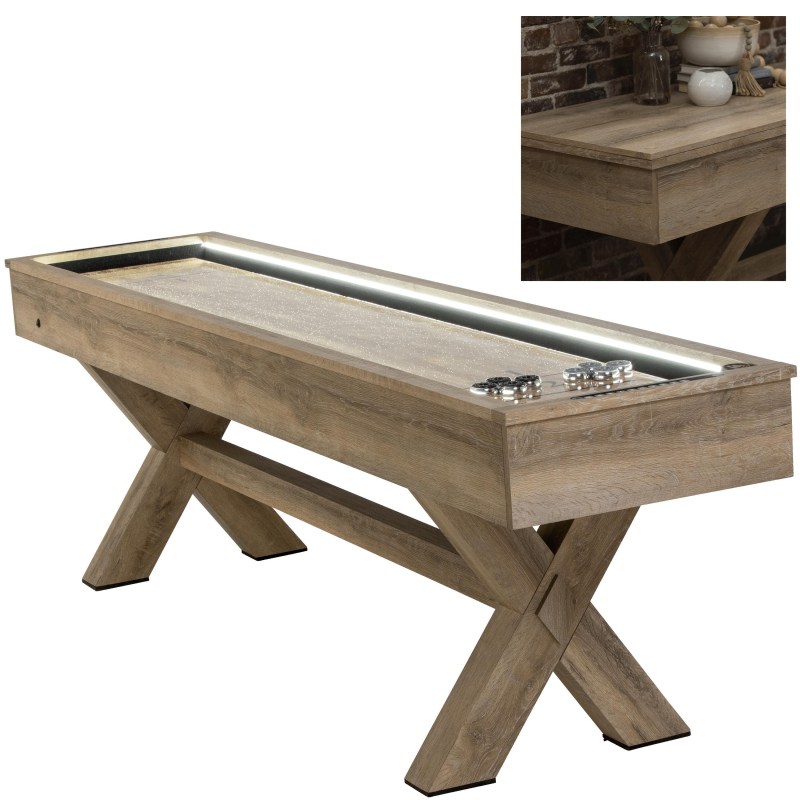 Escalade Sports American Legend - Led Shuffleboard W/Buffet Top 2 Escalade Sports American Legend - Led Shuffleboard W/Buffet Top 2