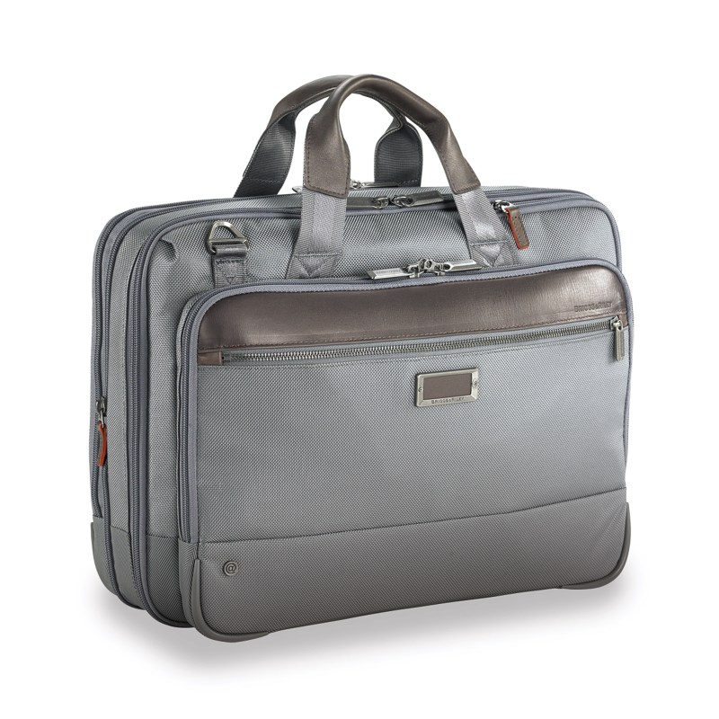 Briggs & Riley™ @Work Medium Expandable Briefcase (Grey) 1 Briggs & Riley™ @Work Medium Expandable Briefcase (Grey) 1