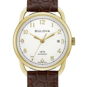 Citizen® Joseph Bulova Commodore Men%27s Leather Strap Watch w/Ivory White Dial 2 Citizen® Joseph Bulova Commodore Men%27s Leather Strap Watch w/Ivory White Dial 2