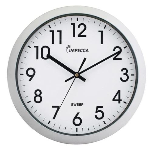 Impecca 12 Inch Quiet Movement Wall Clock 1 Impecca 12 Inch Quiet Movement Wall Clock 1