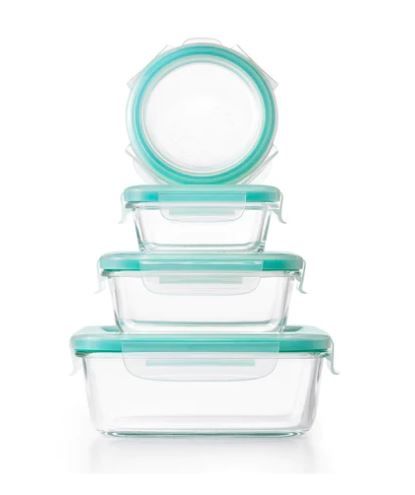 OXO Good Grips 12pc Smart Seal Glass Container Set 2 OXO Good Grips 12pc Smart Seal Glass Container Set 2