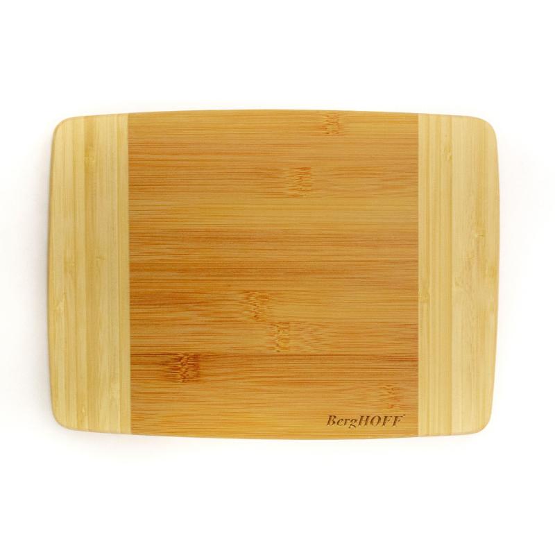 BergHoff Bamboo Rectangular Cutting Board, Two-Tone, 10.6X7.7X0.6" 2 BergHoff Bamboo Rectangular Cutting Board, Two-Tone, 10.6X7.7X0.6" 2
