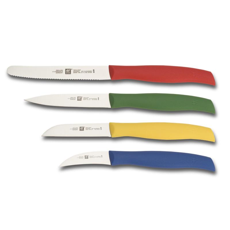 Zwilling Twin Grip 4Pc Multi-Colored Paring Knife Set 2 Zwilling Twin Grip 4Pc Multi-Colored Paring Knife Set 2