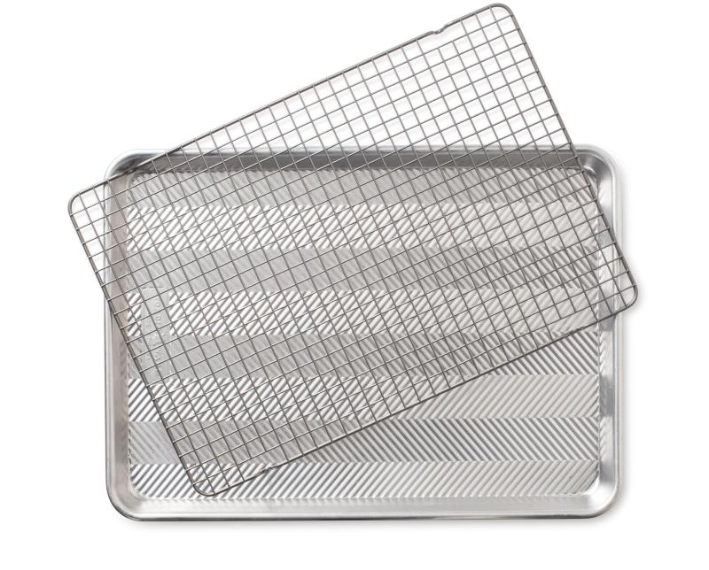 Nordic Ware Prism Half Sheet W/Oven-Safe Nonstick Grid 2 Nordic Ware Prism Half Sheet W/Oven-Safe Nonstick Grid 2