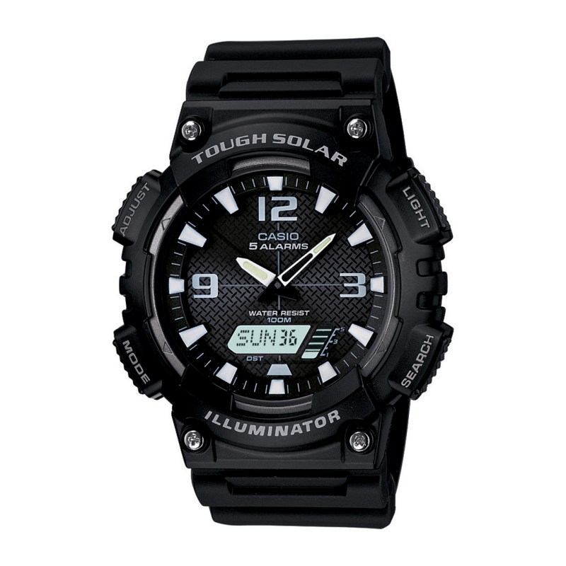 Casio Tough Solar Ani-Digi Watch Black 2 Casio Tough Solar Ani-Digi Watch Black 2