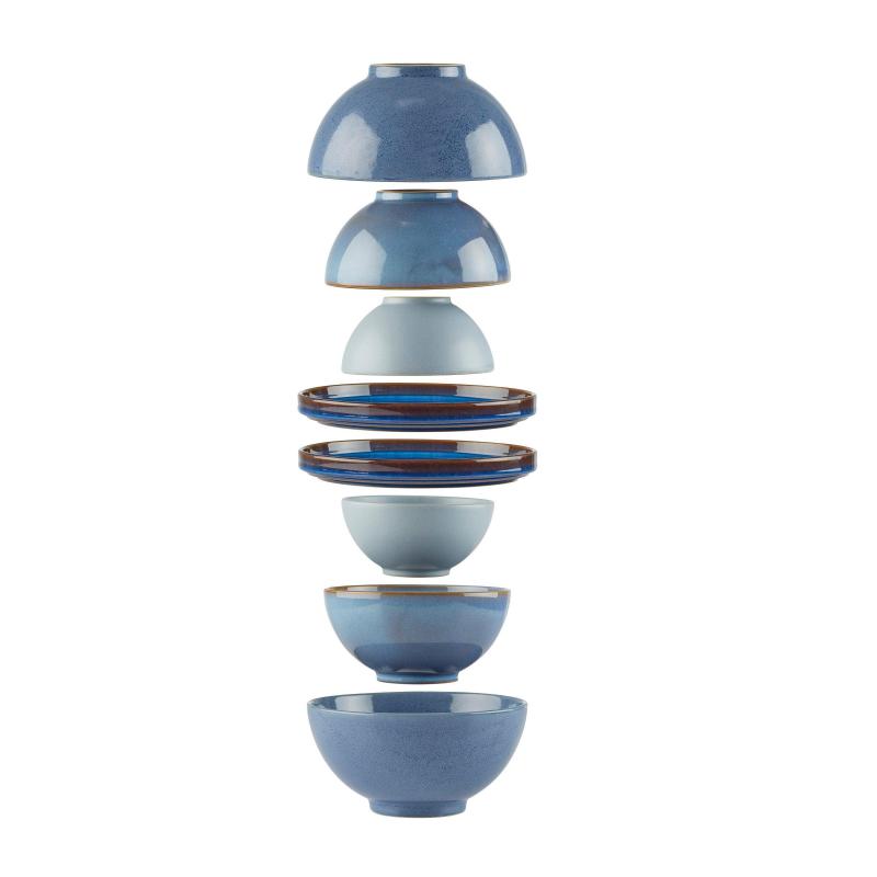 Lenox Luna 8Pc Nesting Dinnerware Set Blue 2 Lenox Luna 8Pc Nesting Dinnerware Set Blue 2