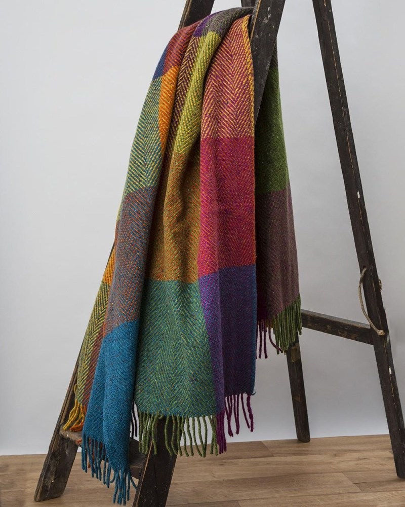 Avoca Herringbone Circus Heavy Donegal Throw 2 Avoca Herringbone Circus Heavy Donegal Throw 2