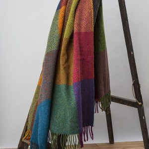 Avoca Herringbone Circus Heavy Donegal Throw 2 Avoca Herringbone Circus Heavy Donegal Throw 2