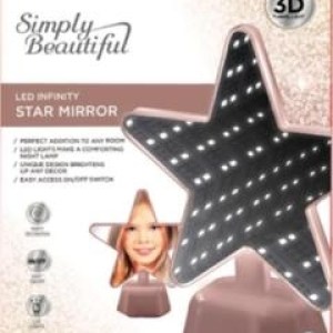 Vivitar® LED Infinity Rose Gold Star Shaped Vanity Mirror 1 Vivitar® LED Infinity Rose Gold Star Shaped Vanity Mirror 1