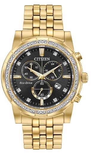 Citizen® Men%27s Corso Eco-Drive® Gold Watch w/Black Dial 1 Citizen® Men%27s Corso Eco-Drive® Gold Watch w/Black Dial 1