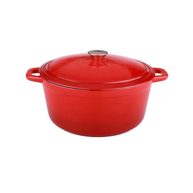 BergHoff® Neo 5Qt Cast Iron Oval Cov Dutch Oven Red 2 BergHoff® Neo 5Qt Cast Iron Oval Cov Dutch Oven Red 2