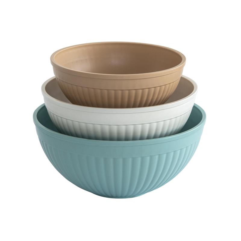 Nordic Ware 3-Piece Prep & Serve Mixing Bowl Set 2 Nordic Ware 3-Piece Prep & Serve Mixing Bowl Set 2