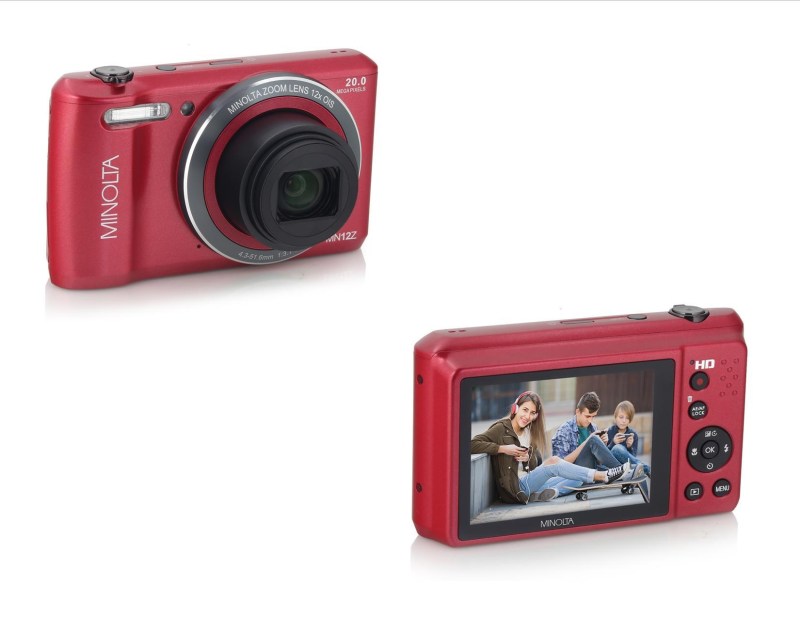 Minolta® Red 20Mp HD Digital Camera w/12x Zoom 1 Minolta® Red 20Mp HD Digital Camera w/12x Zoom 1