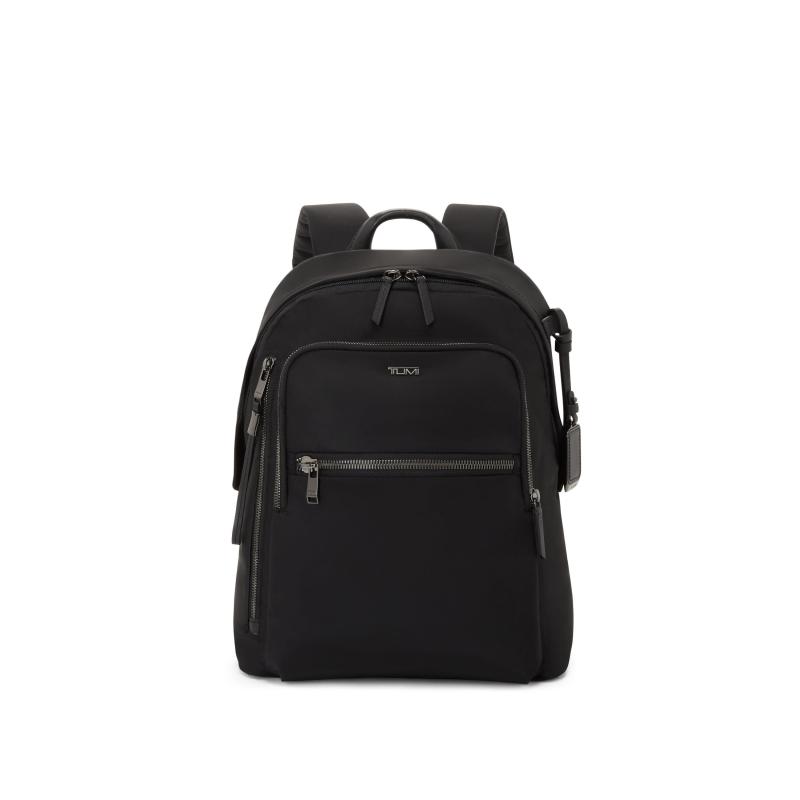Tumi Voyageur Halsey Backpack- Black/Gunmetal 2 Tumi Voyageur Halsey Backpack- Black/Gunmetal 2