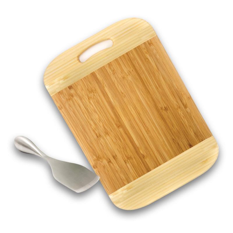 BergHoff Bamboo 2Pc Two-Toned Board Set/Aaron Probyn Cheese Knife 2 BergHoff Bamboo 2Pc Two-Toned Board Set/Aaron Probyn Cheese Knife 2