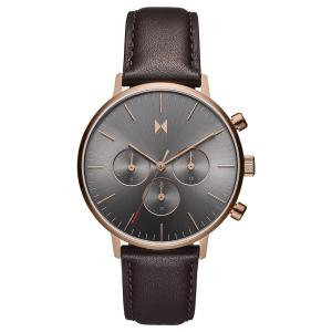 MVMT Mens Legacy Traveler Dual Time Grizzly Brown Leather Strap Watch Gray Dial 2 MVMT Mens Legacy Traveler Dual Time Grizzly Brown Leather Strap Watch Gray Dial 2