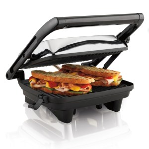 Hamilton Beach Panini Press & Gourmet Sandwich Maker, 10" X 8" Nonstick Grill Plates 2 Hamilton Beach Panini Press & Gourmet Sandwich Maker, 10" X 8" Nonstick Grill Plates 2