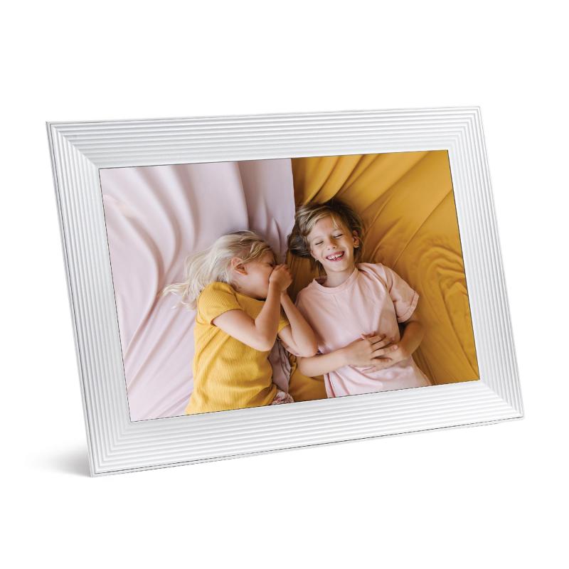 Aura 10.1" Carver Digital Photo Frame - Sea Salt (White) 2 Aura 10.1" Carver Digital Photo Frame - Sea Salt (White) 2
