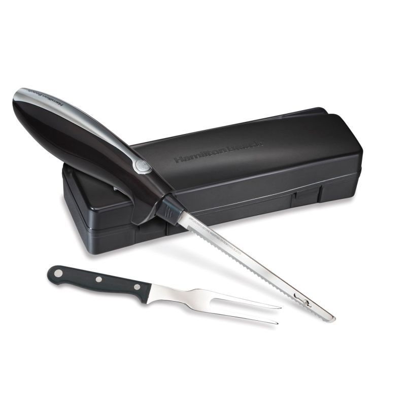 Hamilton Beach® Black Carving Knife Set 2 Hamilton Beach® Black Carving Knife Set 2