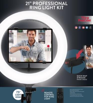 VivitarĀ® 21" Ring Light Kit 1 VivitarĀ® 21" Ring Light Kit 1