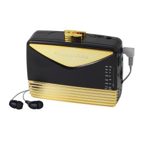 Studebaker Black & Gold Personal Stereo Cassette Player w/AM/FM Radio 1 Studebaker Black & Gold Personal Stereo Cassette Player w/AM/FM Radio 1