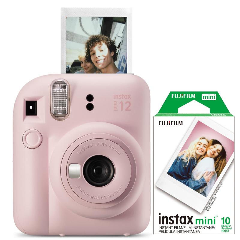 FujiFilm Instax Mini 12 Instant Camera W/10 Count Film Blossom Pink 2 FujiFilm Instax Mini 12 Instant Camera W/10 Count Film Blossom Pink 2