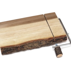 Lipper Acacia Slab Cheese Slicer w/ Bark 1 Lipper Acacia Slab Cheese Slicer w/ Bark 1