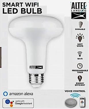 Altec Lansing 75 Watt Equivalent Wide-Cone Smart Wi-Fi Light Bulb 1 Altec Lansing 75 Watt Equivalent Wide-Cone Smart Wi-Fi Light Bulb 1
