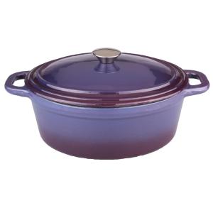 BergHoff® Neo 8Qt Cast Iron Oval Cov Dutch Oven Purple 2 BergHoff® Neo 8Qt Cast Iron Oval Cov Dutch Oven Purple 2