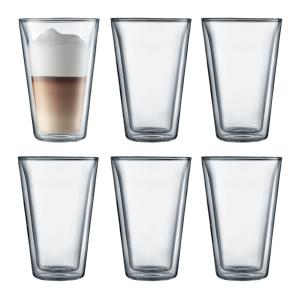 Bodum Canteen 6Pc 13.5Oz Double Wall Insulated Glasses 2 Bodum Canteen 6Pc 13.5Oz Double Wall Insulated Glasses 2