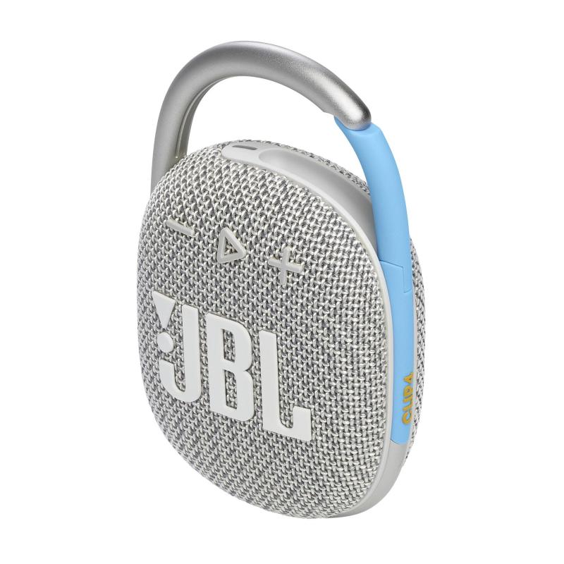 JBL Clip 4 Eco Edition Ultra-Portable Waterproof Speaker Cloud White 2 JBL Clip 4 Eco Edition Ultra-Portable Waterproof Speaker Cloud White 2