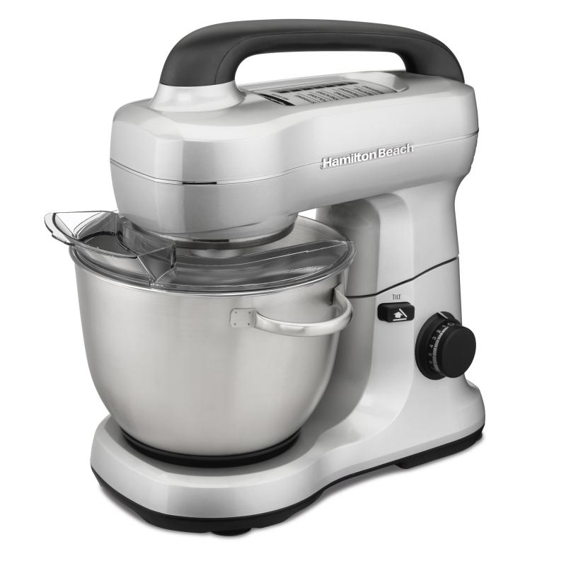 Hamilton Beach Stand Mixer w/4 Quart Stainless Steel Bowl, 7 Speeds, 300 Watt Motor - Silver 2 Hamilton Beach Stand Mixer w/4 Quart Stainless Steel Bowl, 7 Speeds, 300 Watt Motor - Silver 2