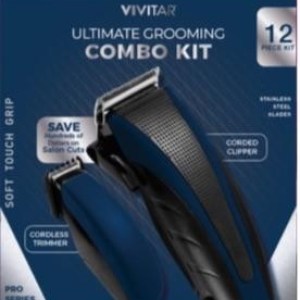 Vivitar® Blue Ultimate Grooming 12-Pc Combo Kit 1 Vivitar® Blue Ultimate Grooming 12-Pc Combo Kit 1