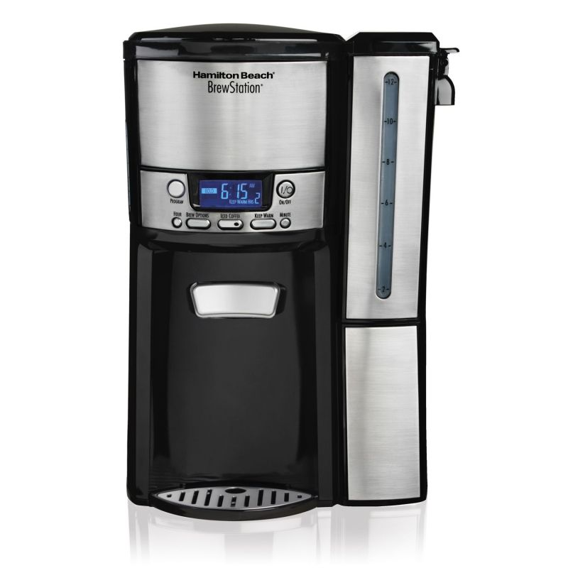 Hamilton Beach® BrewStation® 12-Cup Coffeemaker w/Removable Silver Reservoir 2 Hamilton Beach® BrewStation® 12-Cup Coffeemaker w/Removable Silver Reservoir 2