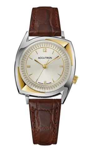 Citizen® Accutron Legacy Collection Automatic Watch, Assymetrical Case w/Brown Croco-Embossed Strap 2 Citizen® Accutron Legacy Collection Automatic Watch, Assymetrical Case w/Brown Croco-Embossed Strap 2