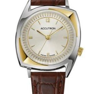 Citizen® Accutron Legacy Collection Automatic Watch, Assymetrical Case w/Brown Croco-Embossed Strap 2 Citizen® Accutron Legacy Collection Automatic Watch, Assymetrical Case w/Brown Croco-Embossed Strap 2